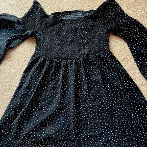 Oneyim Dress Summer Polka Dot Long Sleeve